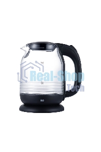 Чайник электрический BQ KT1833G черный/стальной, мощность 2200Вт, максимальный объем 1.7л