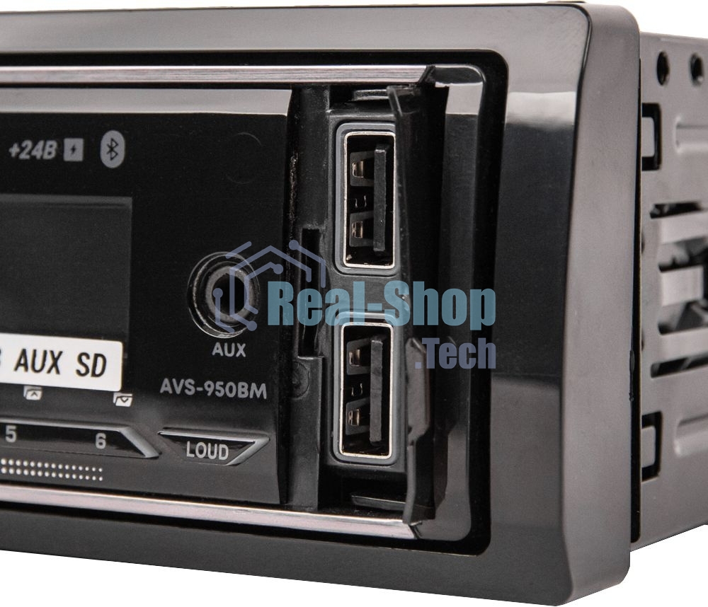 Автомагнитола ACV AVS-950BM, 1 DIN, Bluetooth, USB Type-A, AUX