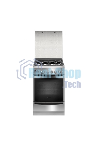 Плита газовая Gefest ПГ 5100-04 0004 серебристый, конфорок 4 шт, духовка 52 л, 50 см x 85 см x 58.5 см