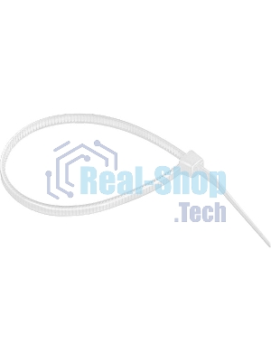 Хомуты Сибртех, 300x3,6 мм,пластмассовые,белые,100 шт.