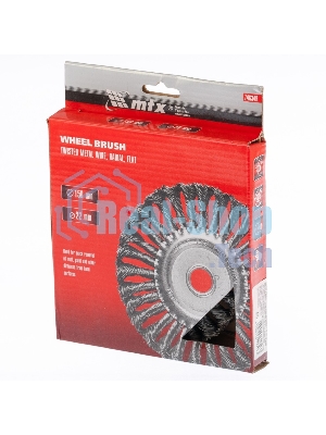 Щетка Matrix для УШМ, 150 мм, посадка 22,2 мм, Плоская, крученая проволока 0,5 мм