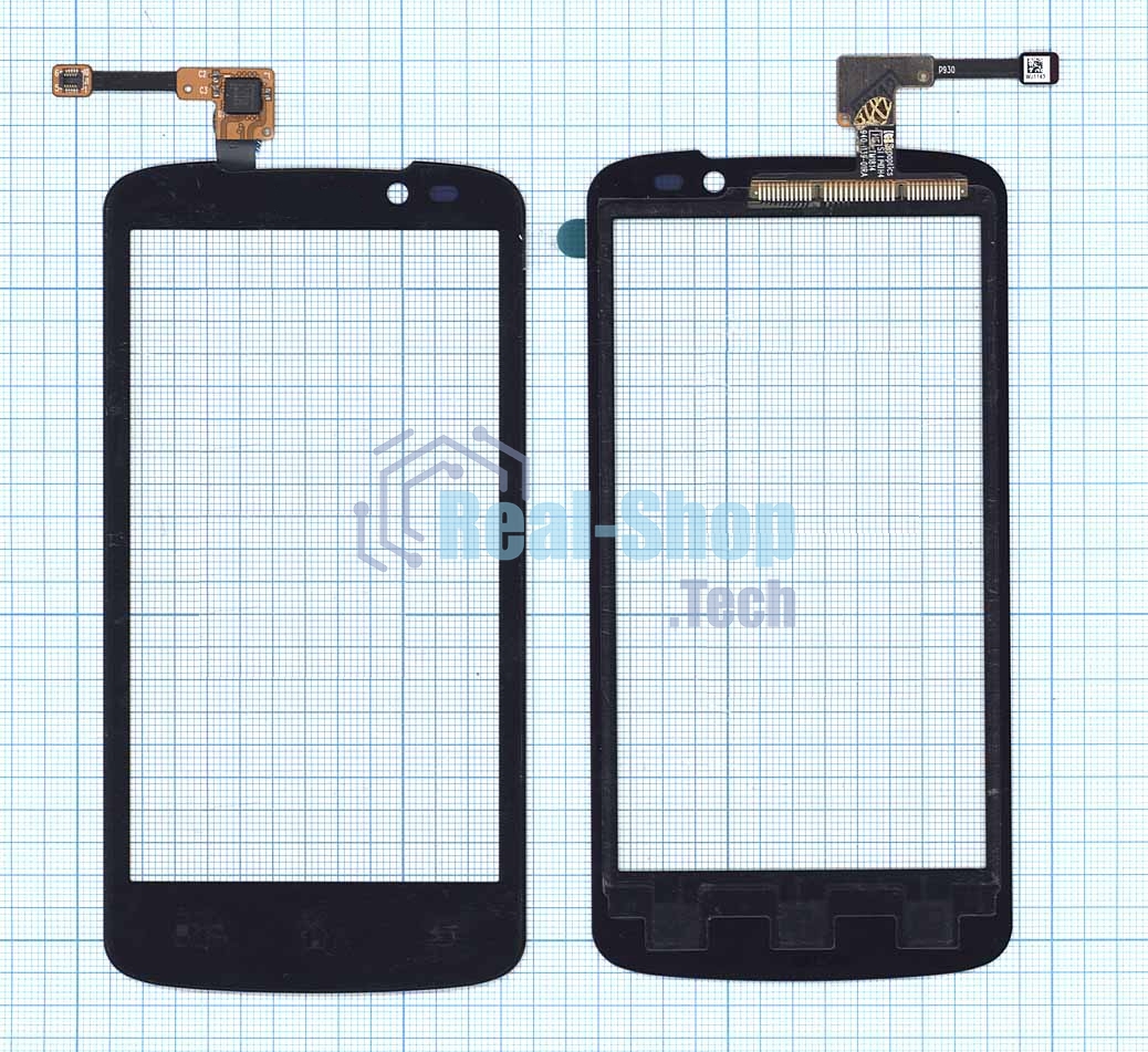 Сенсорное стекло (тачскрин) для LG Optimus True HD LTE P936, черное