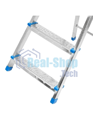 Стремянка Сибртех 4 ступени, стальная, оцинкованная