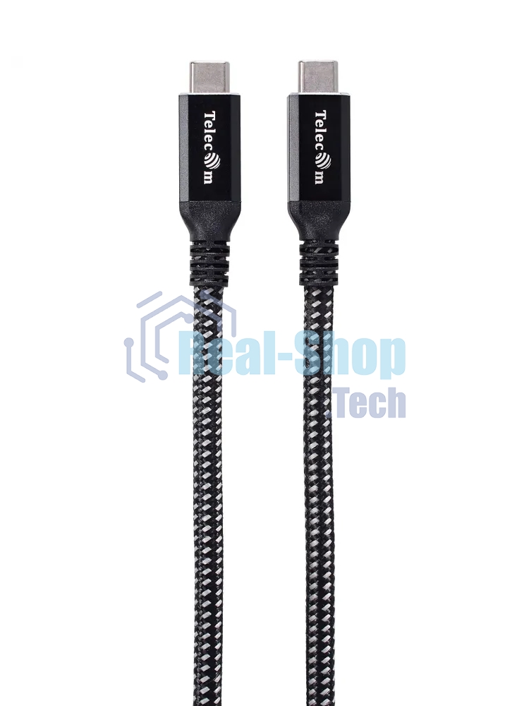 Кабель USB4 TypeCM/CM 8K@30Hz, 40Gbps, PD 240W, медь Telecom 2м TUS840-2M