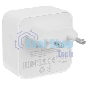 Сетевое зарядное устройство 1USB+1Type-C 3.0A PD30W+QC3.0 быстрая зарядка для Lightning 8-pin Type-C Borofone BAS76A (White)