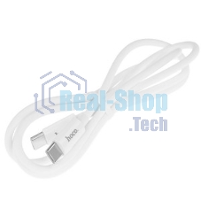 Кабель HOCO (6931474783264) силикон 1м USB 3.0A PD 60W для Type-C Type-C белый 1 м