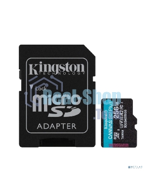 Флеш карта microSDXC 256Gb Kingston SDCG4/256Gb Canvas Go! Plus A2 + adapter