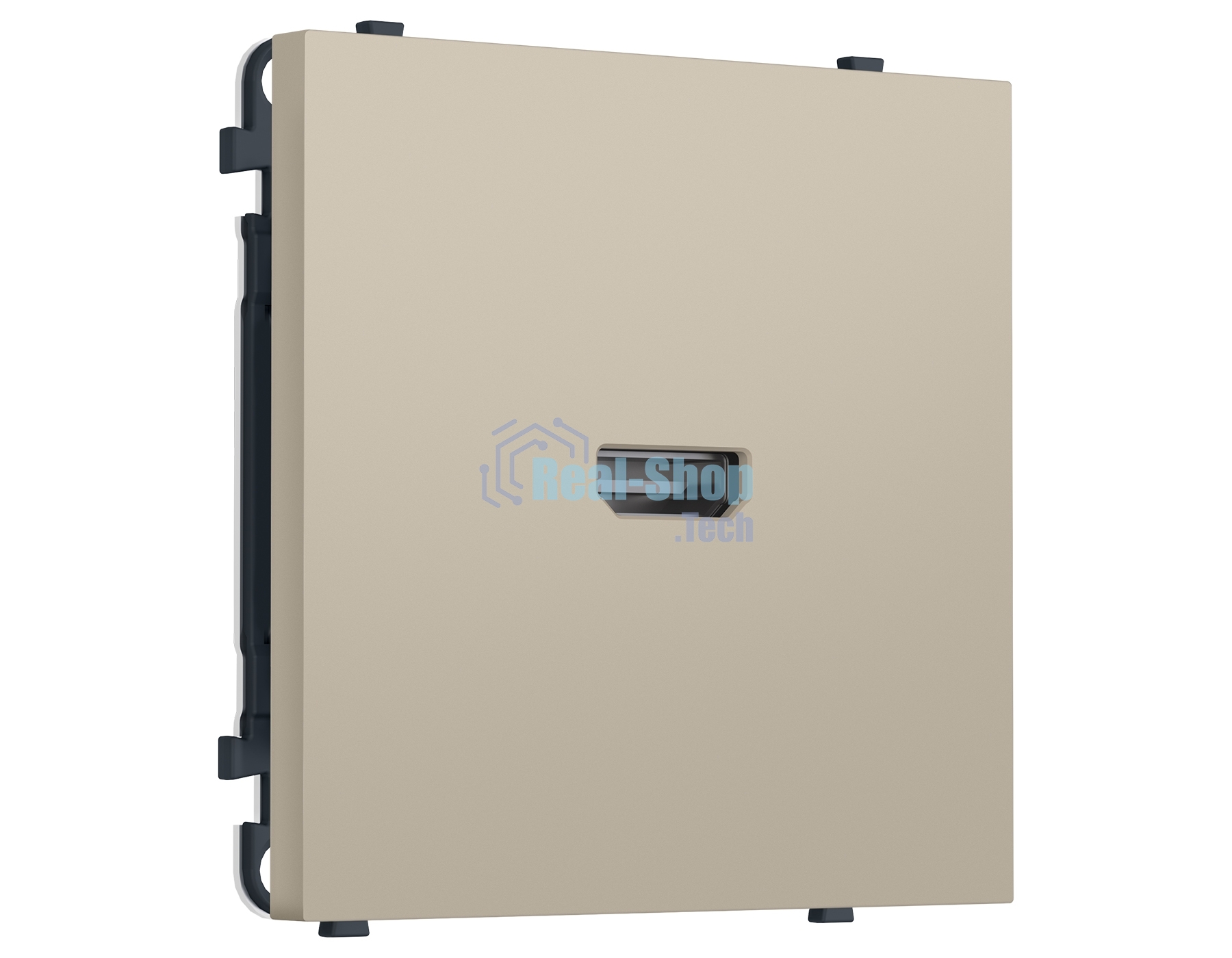 Комплект механизма розетки HDMI 2.1 SIGMA Кашемир 30V/900MS 4K-120HZ 8K-60Hz QUANT PRO (SP3540, PR223)