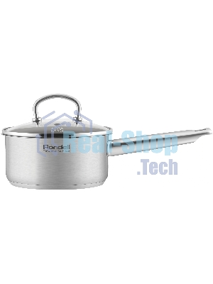Ковш Rondell Solo RDS-1601, 1.3л, с крышкой, стальной