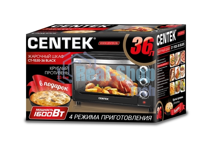 Мини-печь Centek CT-1530-36 черный