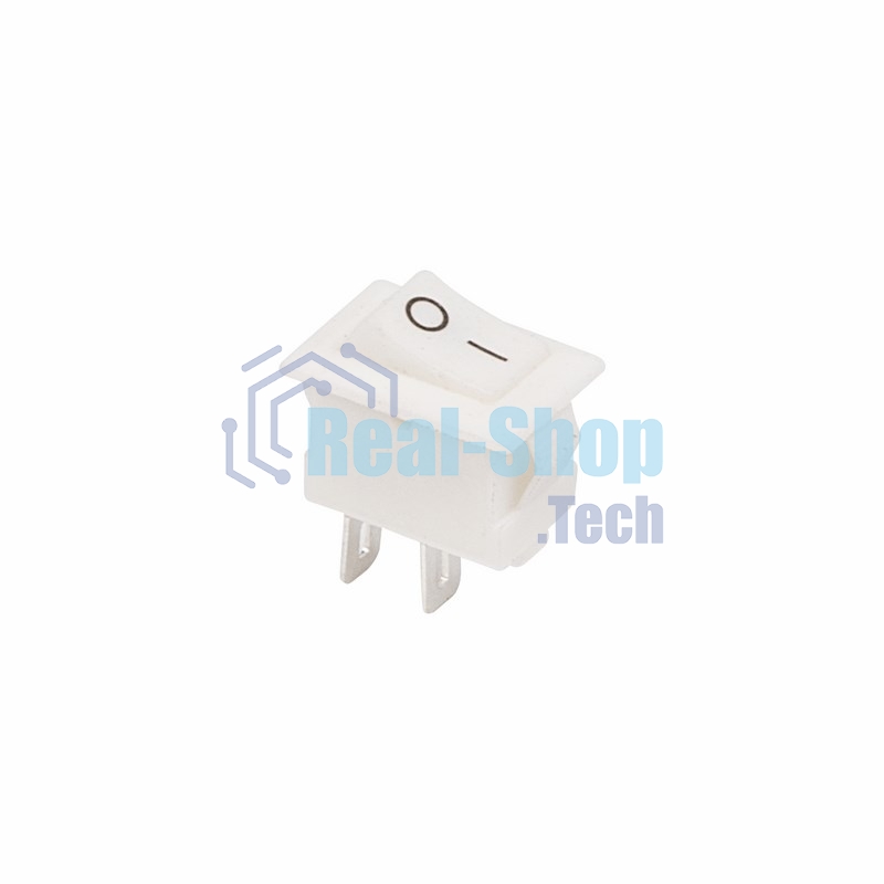 Выключатель клавишный Rexant 250V 3А (2с) ON-OFF белый Micro