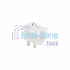 Выключатель клавишный Rexant 250V 3А (2с) ON-OFF белый Micro