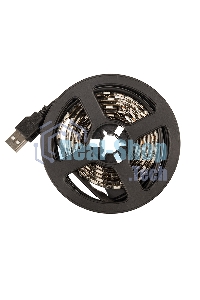 Лента светодиодная с USB коннектором 5 В, 10 мм, IP65, SMD 5050, 60 LED/m, цвет свечения RGb
