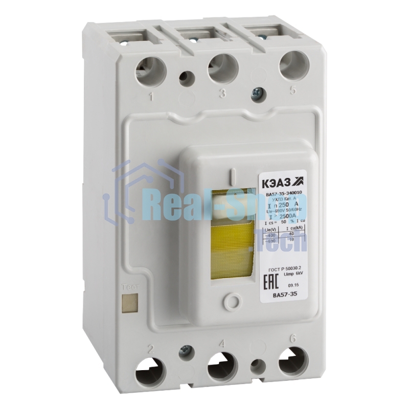 Выключатель автоматический ВА57-35-340010 125А 1250Im 690AC УХЛ3 КЭАЗ 108576