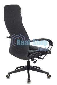 Кресло руководителя Бюрократ CH-608/ECO черный, искусственная кожа, крестовина пластик