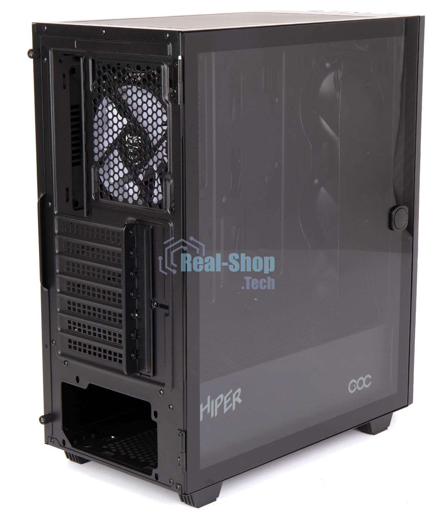 Компьютерный корпус Hiper DCB черный без БП ATX 1x120mm 1x140mm 1xUSB2.0 1xUSB3.0 audio bott PSU