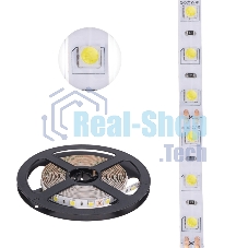 Лента светодиодная 3 м 12 В 5050 6500 К IP23 60 LED/м для БП с клеммами LAMPER