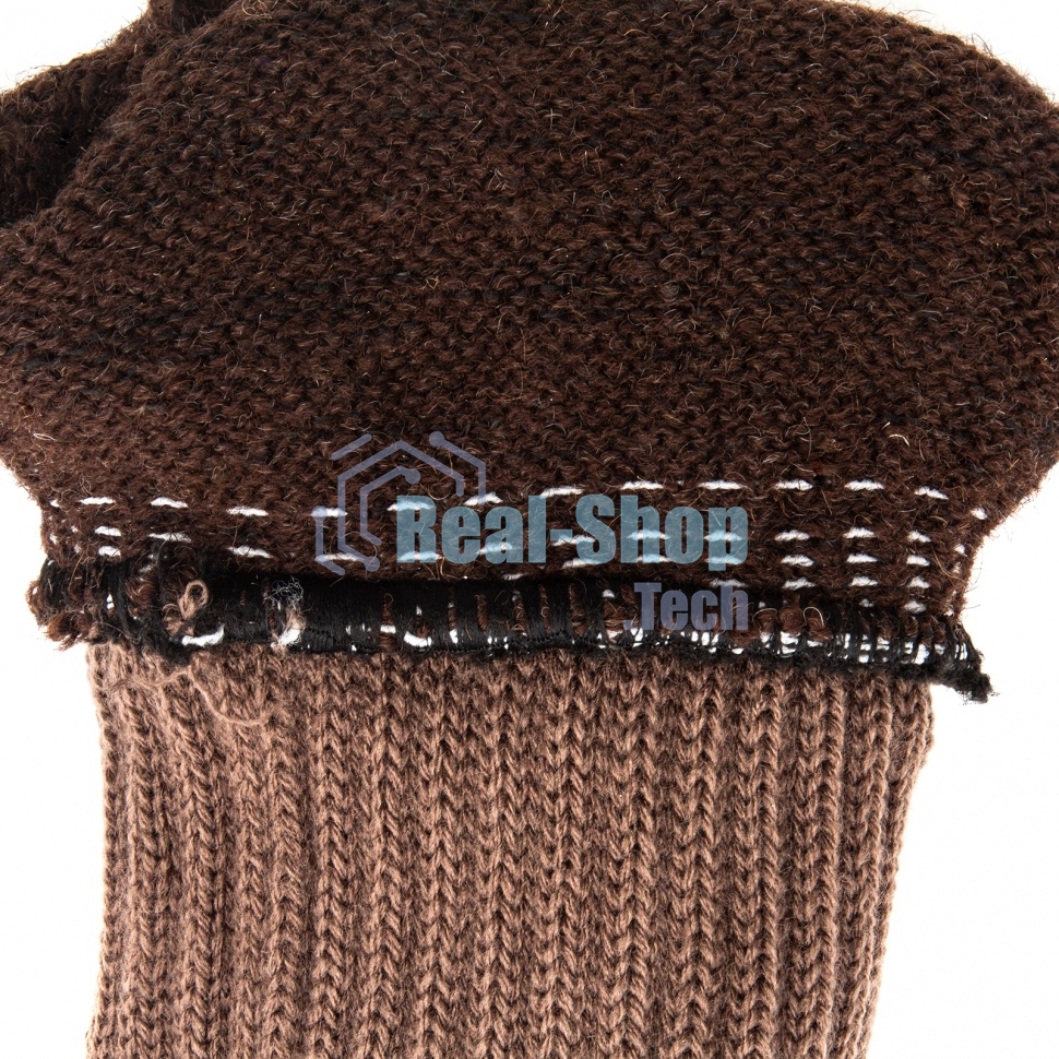 Перчатки трикотажные Сибртех двойные, полушерстяные