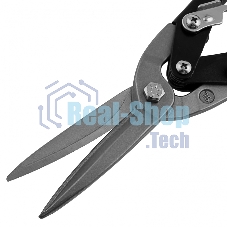 Ножницы по металлу Сибртех, удлиненные, 285 мм, пряморежущие, 2-комп.обрезиненные рук-ки