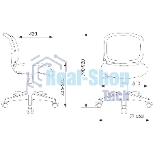 Кресло детское Бюрократ CH-W296NX белый TW-15 Neo Grey сиденье серый, сетка/ткань, крестов. пластик, пластик белый