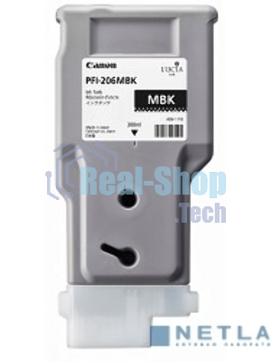 Картридж струйный PFI-206MBk (5302B001), для Canon iPF6400/6450, Черный Матовый, 300ml