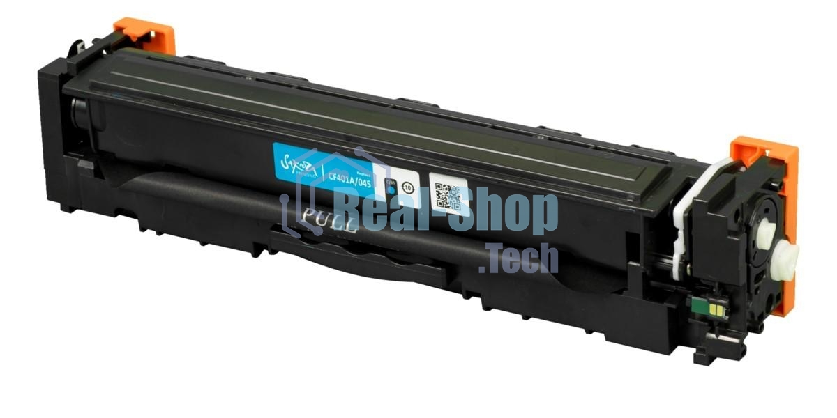 Картридж Sakura CF401A/045С для HP, Canon синий, 1300 стр