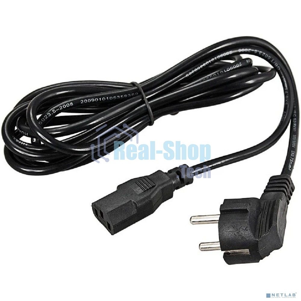 Шнур сетевой Rexant СЕЕ 7/7 (Schuko) – IEC 320 C13 3x1,0мм², длина 1,8м