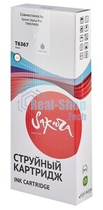 Картридж струйный Sakura C13T636900 (T6369 Light Light Black) для Epson, светло-черный, 700 мл.