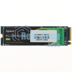 Накопитель SSD Apacer AS2280P4, 256Gb, M.2 2280, PCIe 3.0 x4, NVMe, R/W 2100/1300