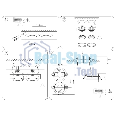 Светильник Ambrella light TN6743/2 BK черный IP44 GX53/2 210*110*57