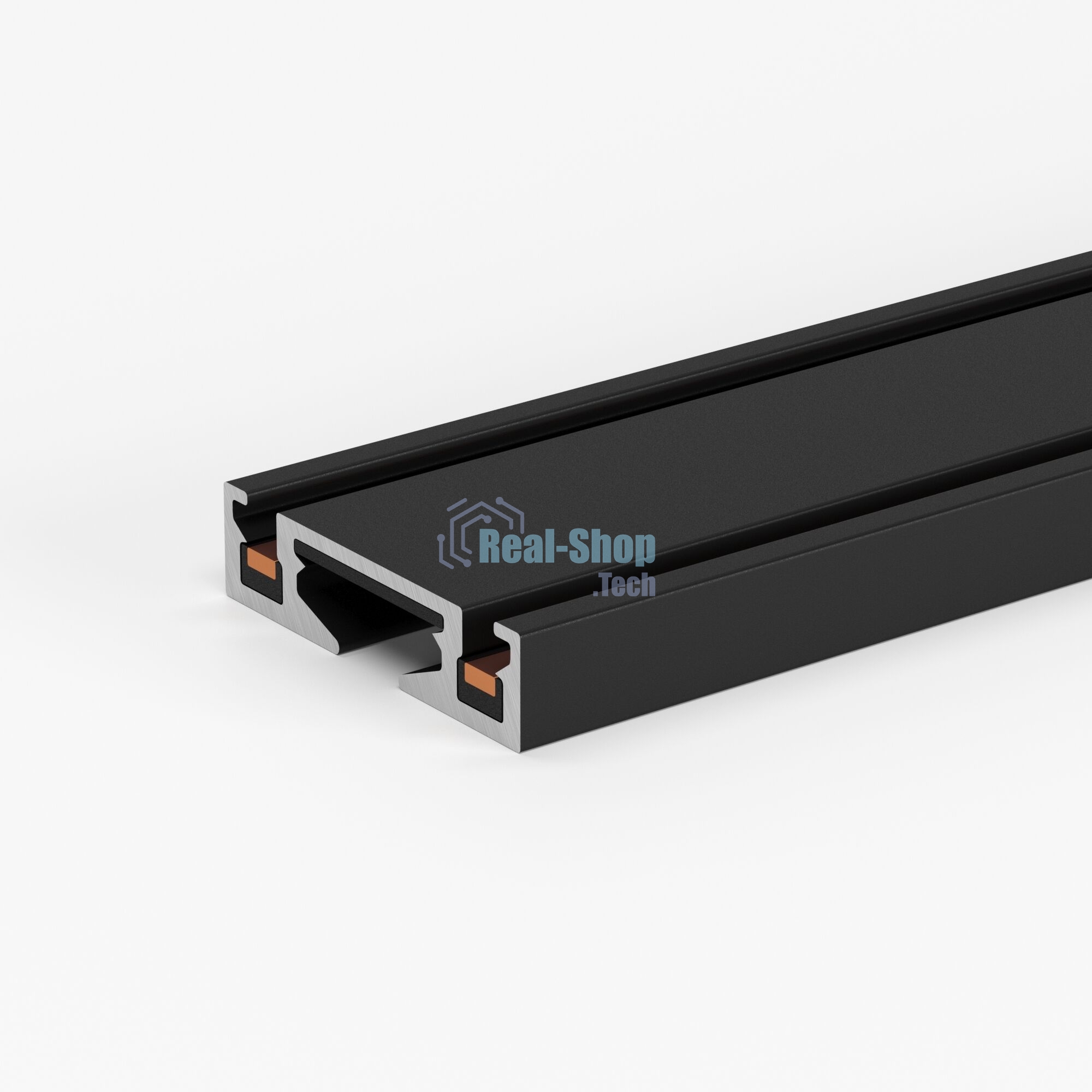 Flat Magnetic Шинопровод накладной (2м) чёрный 85129/00