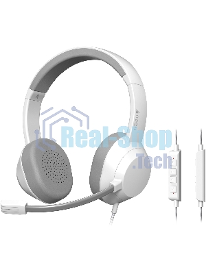 Гарнитура A4Tech Fstyler FH150U белый/серый, проводная