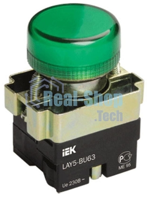 Арматура светосигнальная LAY5-BU63 d22мм зел. IEK BLS50-BU-K06