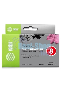 Картридж струйный Cactus CS-CLI8PM пурпурный (12 мл) для Canon Pixma iP6600/iP6600d/iP6700/iP6700d/MP960/MP970/PRO 9000