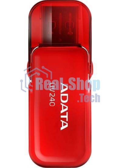 Флешка USB ADATA UV240 (AUV240-32G-RRD), 32Gb, USB 2.0, R/W 15/5, красный