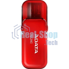 Флешка USB ADATA UV240 (AUV240-32G-RRD), 32Gb, USB 2.0, R/W 15/5, красный