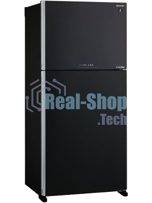 Холодильник Sharp SJ-XG60PMBK черный двухкамерный 422/178 л морозилка сверху, No Frost