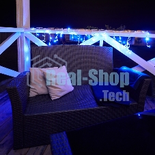 Гирлянда Neon-night Айсикл (бахрома) светодиодный, 2,4х0,6м, эффект мерцания, белый провод, 230 В, диоды БЕЛЫЕ, 88 LED