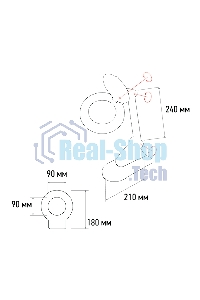 Лупа настольная 3D+12D Rexant с подсветкой, белая