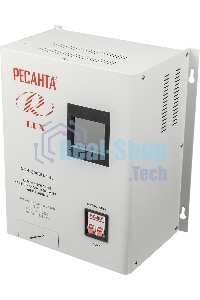 Стабилизатор напряжения Ресанта АСН-8 000 Н/1-Ц 63/6/17 Стабилизатор Lux 220В±8%, Габ. 305х190х360, Вес 15кг