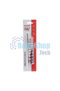 Набор торцевых головок Rexant 1/4, шестигранные, CrV, 10 шт., 4-13 мм