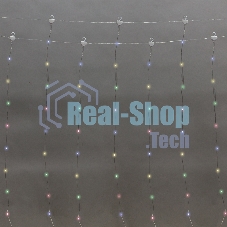 Гирлянда Neon-night Светодиодный дождь из росы 3х2м, мультиколор, USB + пульт управления, с крючками для крепления