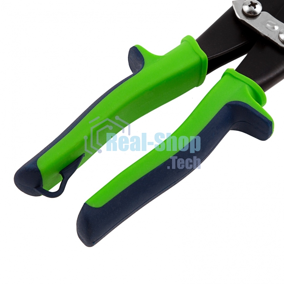 Ножницы по металлу Сибртех, удлиненные, 285 мм, пряморежущие, 2-комп.обрезиненные рук-ки