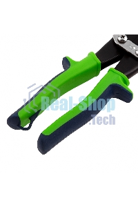 Ножницы по металлу Сибртех, удлиненные, 285 мм, пряморежущие, 2-комп.обрезиненные рук-ки