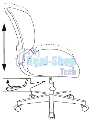 Кресло Бюрократ CH-W296NX белый, сетка, 120 кг