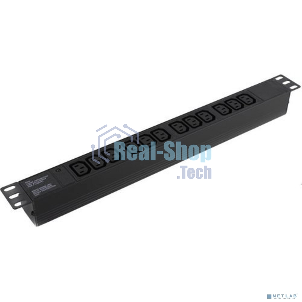 Блок розеток горизонтальный ExeGate ServerPro PDU-19H007 Al-12C13-C20, 19