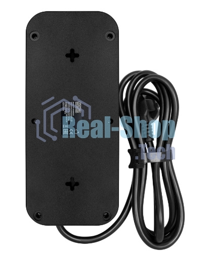 Сетевой фильтр Powercom SP-08 USB03AB 1,8 m 1.8м (8 розеток) черный (коробка)