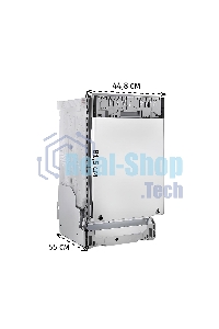 Встраиваемая посудомоечная машина Bosch SPV4EMX10E, серебристый, 44.8 см, 10 компл., 44 дБ, класс C