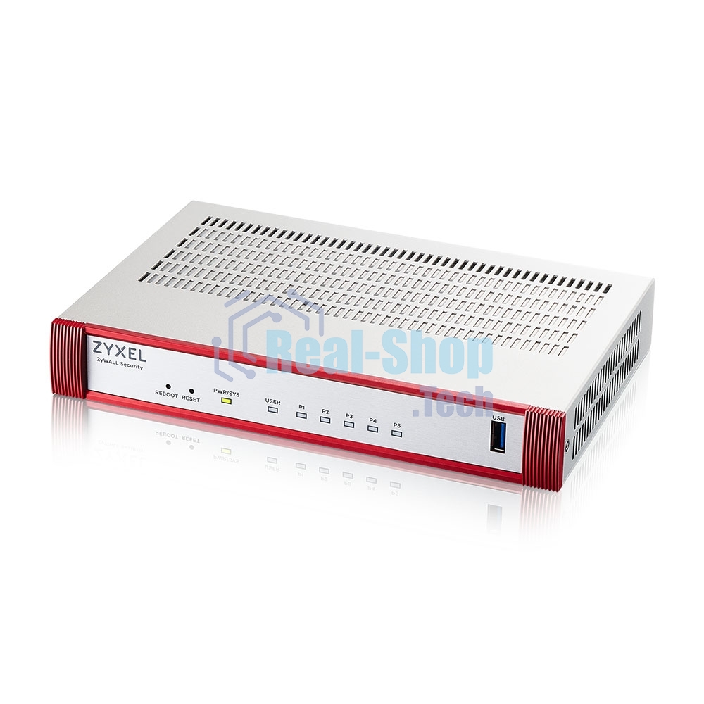 Межсетевой экран Zyxel USG FLEX 50H с подпиской Gold на 1 год (AV, CF, IDP/DPI, Sandboxing, SecuReporter), 5xRJ-45: 1G (LAN/WAN), 1xUSB3.0 **