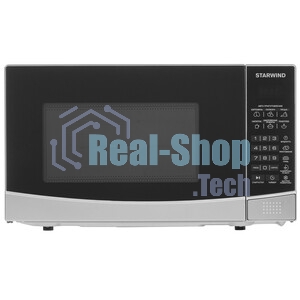 Микроволновая печь Starwind SMW2820 серебристый/черный, 20 л, 700 Вт, переключатели - сенсор